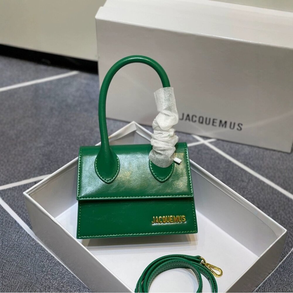 green Jacquemus nimi hand bag